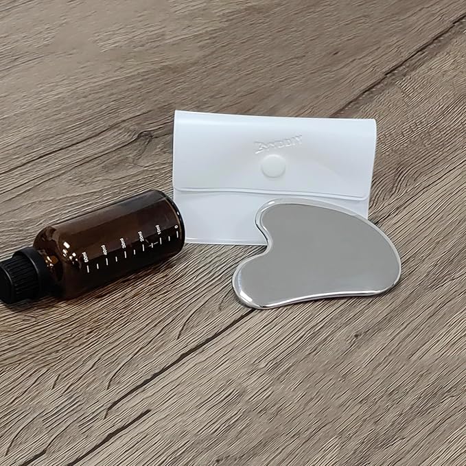 BYYDDIY Spherical Surface Stainless Steel Gua Sha Facial Tools, Metal Gua Sha - Image 2