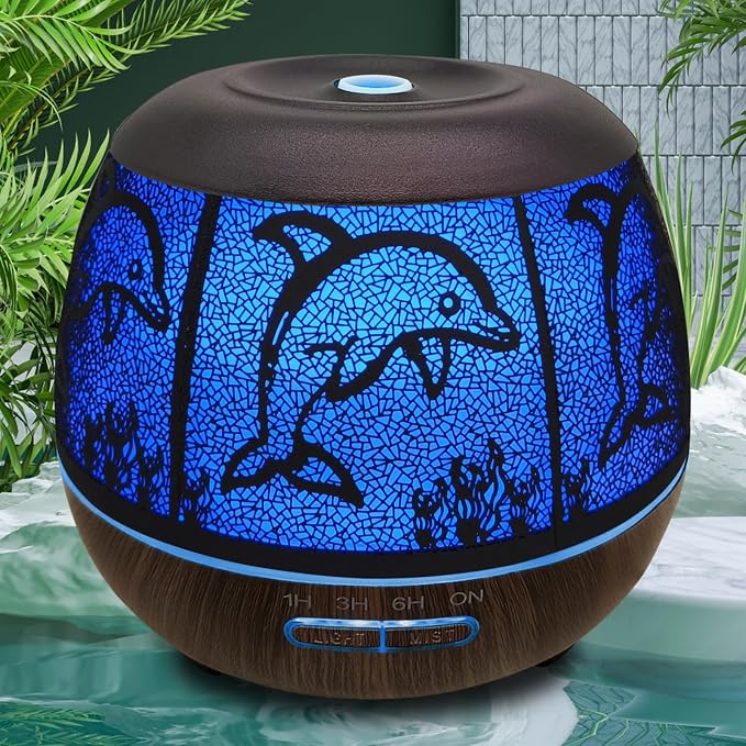 Essential Oil Diffuser for Home, 500ML Aromatherapy Diffusers for Essential by Elcxsla