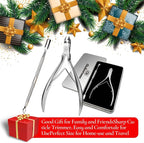 Cuticle Trimmer 3/4 Jaw Extremely Sharp Cuticle Nippers Scissors Stainless - Image 7