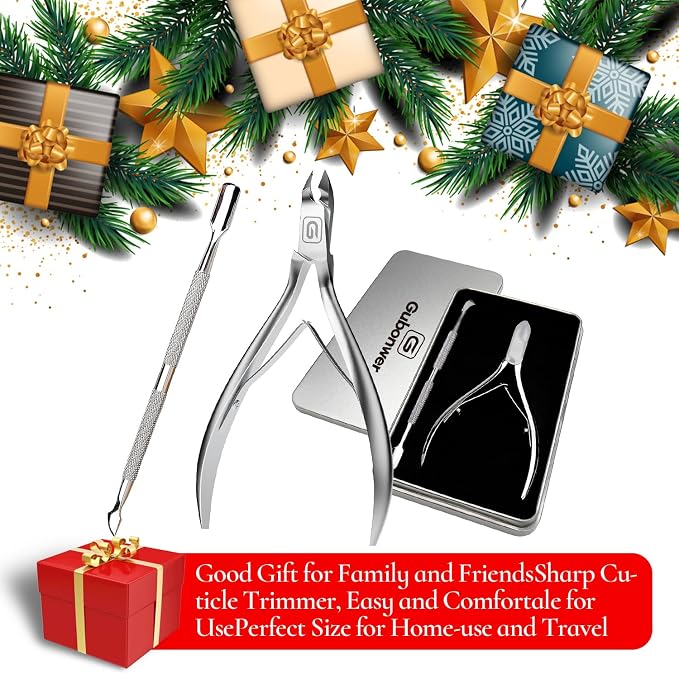 Cuticle Trimmer 3/4 Jaw Extremely Sharp Cuticle Nippers Scissors Stainless - Image 7