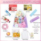 104PCS Sleepover Spa Party Supplies, Include Face Masks, Lip Balm, Hand Cream - Image 2