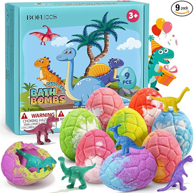 Dinosaur Bath Bombs for Kids by BofuoosBathSpa