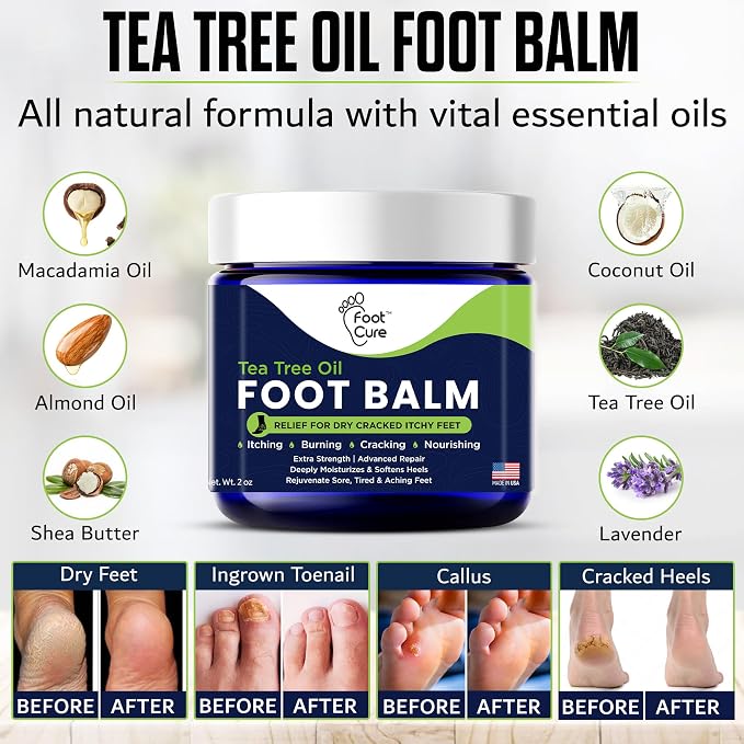FOOT CURE Tea Tree Oil Balm – Moisturizer - Image 8