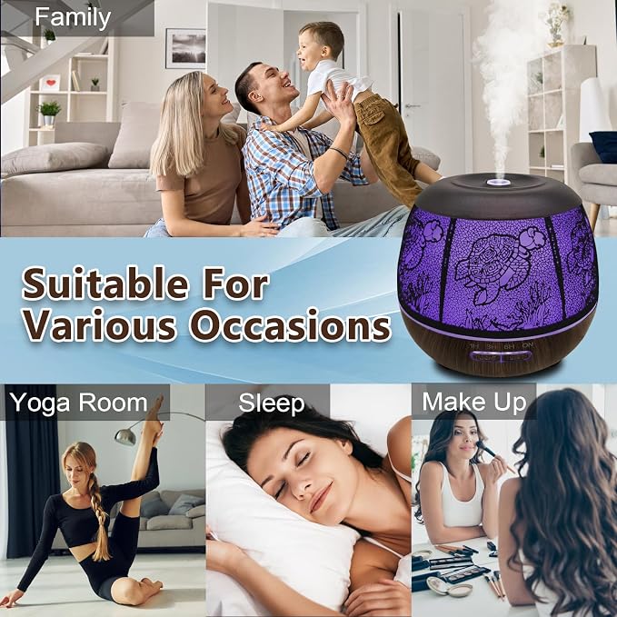 Essential Oil Diffuser for Home, 500ML Aromatherapy Diffusers for Essential - Image 6