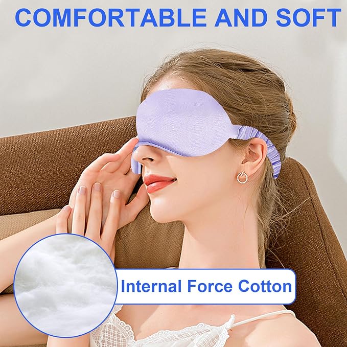 2Pack Silk Sleep Mask, IEKEODI Eye Mask - Image 7