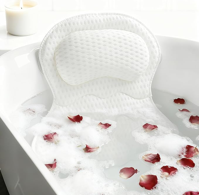 Bath Pillows for Tub Luxury, Bath Pillow for Head and Neck, Fit Bathtub Hot Tub by Joeyset