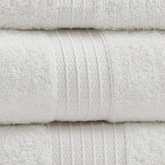 Madison Park Organic 100% Cotton Bathroom Towel Set, Hotel & Spa Quality Highly - Image 3