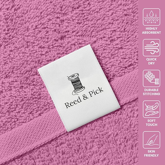 Reed&Pick Hand Towels Pink Economy Towels Salon Towels - Image 4