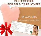 Rose Quartz Gua Sha Facial Tool Heart-Shaped Crystal - Image 6
