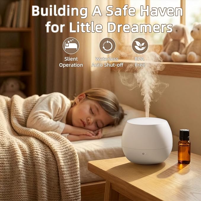 Humidifiers for Bedroom, Quiet Cool Mist Humidifier for Baby, Small Essential - Image 4