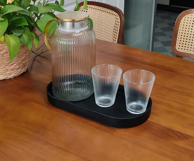 Black Small Tray, 3 Pack Oval Tray - Image 5