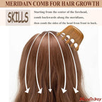 Wooden Scalp Massager Comb, Loc Comb - Image 3