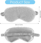 WY LIGHTING LEVEL 2 Pcs Plush Eye Mask Soft Sleeping Blindfold Eye Cover - Image 2