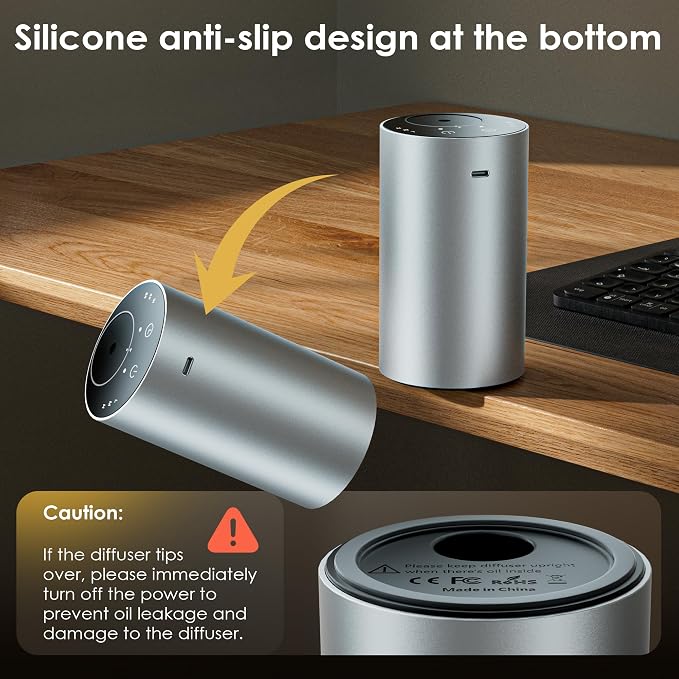 Essential Oil Diffuser with 3 Spray Modes, Battery Operated, LED Timing Display - Image 6