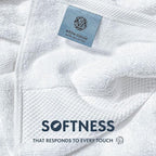 White Classic Luxury Bath Sheets Towels - Image 3