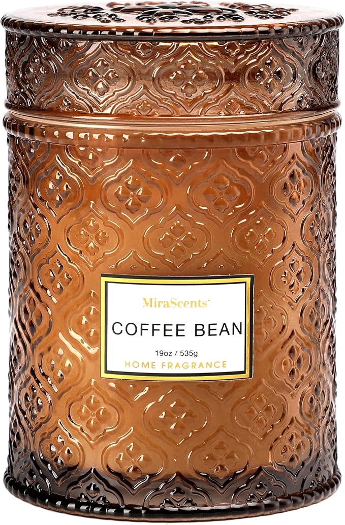 Coffee Bean Scented Candles, 19oz Aromatherapy Candles Gifts by MiraScents