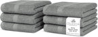 100% Cotton Wash Cloth for face & Body Set of 6, Sustainable, Highly Absorbent by VillaCelestia