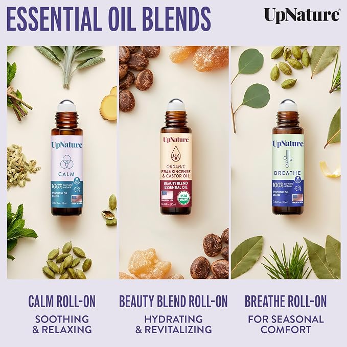 UpNature Self Care Essential Oil Roll On Set – Gifts - Image 3