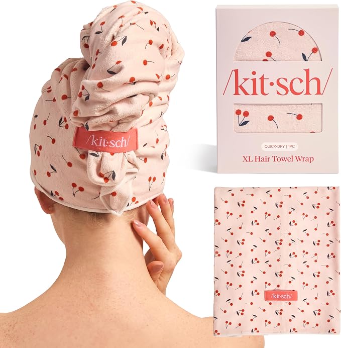 Kitsch Plush Microfiber Hair Towel Wrap by Kitsch