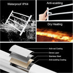 Towel Warmer with Built-in Timer Bathroom Wall Mounted Bath Towel Heater - Image 6