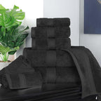Superior Egyptian Cotton 8-Piece Solid Towel Set, Washcloths 13” x 13” - Image 10