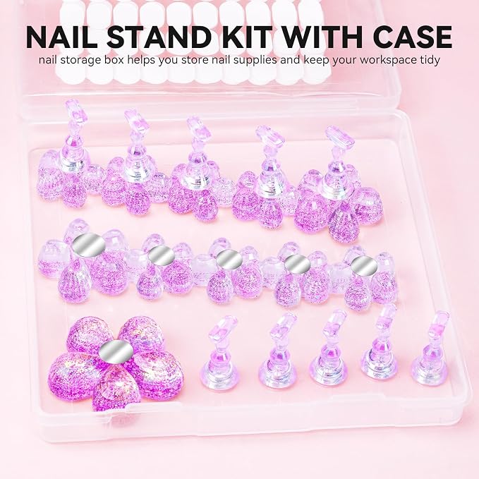 Nail Stand for Press On Fake Nails Painting Display Practice, Powerful Magnetic - Image 6