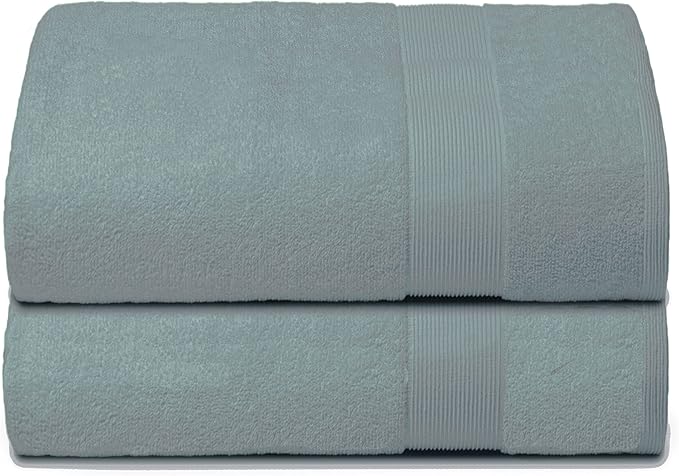 Belizzi Home Premium Cotton Oversized 2 Pack Bath Sheet 35x70-100% Pure Cotton by Unknown