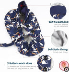 Satin Lined Scrub Caps with Buttons & Sweathand, Surgical Caps - Image 2