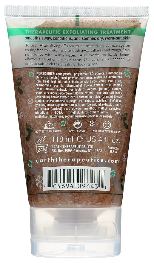 Earth Therapeutics Exfoliator Refreshing Foot Scrub, 4 Oz - Image 2