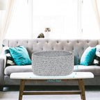 【2 Pack】ABenkle Small Woven Baskets, Tiny Oval Shallow Storage Baskets - Image 2