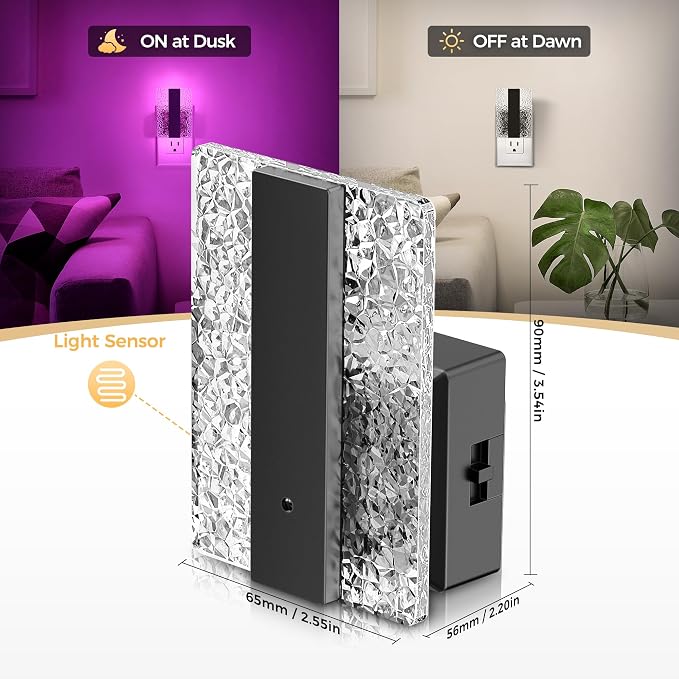 DORESshop LED Night Lights Plug into Wall, Decorative Night Light - Image 3