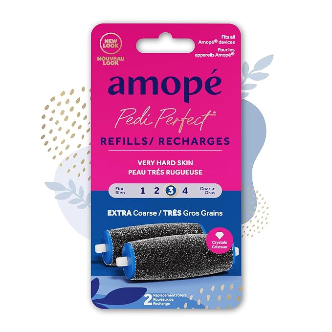 Amopé Pedi Perfect Electric Callus Remover Foot File Roller Head Refills by Amop%C3%A9