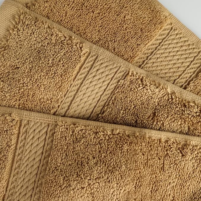 SUPERIOR Egyptian Cotton Pile 3 Piece Towel Set, Includes 1 Bath, 1 Hand - Image 5