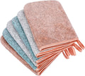 PHOGARY 6 Pack Microfiber Body Wash Mitts, 6×8 Inch Super Absorbent & Soft Face by PHOGARY