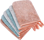 PHOGARY 6 Pack Microfiber Body Wash Mitts, 6×8 Inch Super Absorbent & Soft Face by PHOGARY
