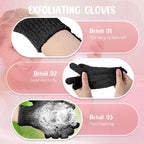 Didaey 104 Pcs Exfoliating Glove Bulk Shower Gloves - Image 5