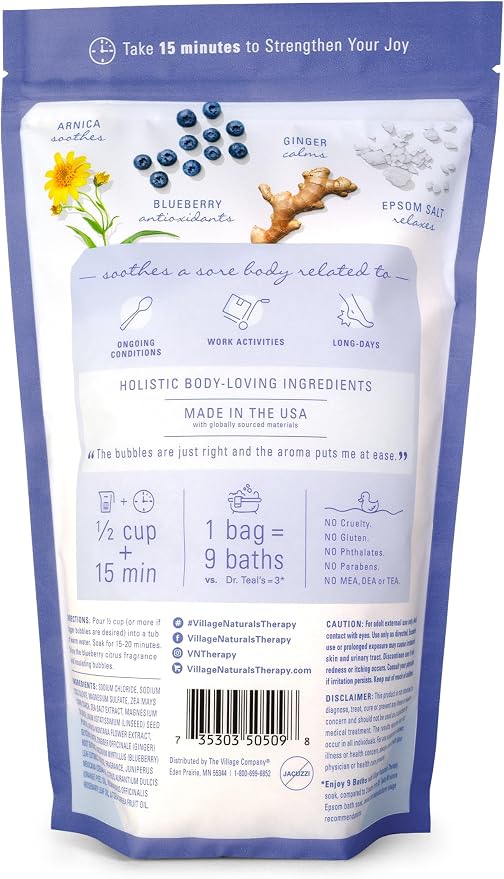 Village Naturals Therapy Comfort Foaming Bath Soak, 36 oz - Image 2