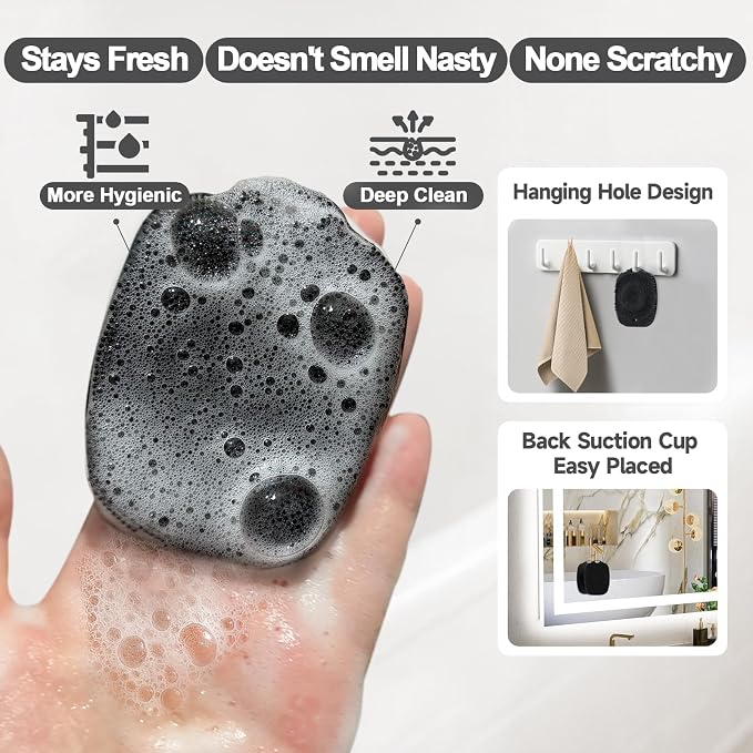 2 PCS Face Scrubber, Soft Silicone Face Exfoliator - Image 2