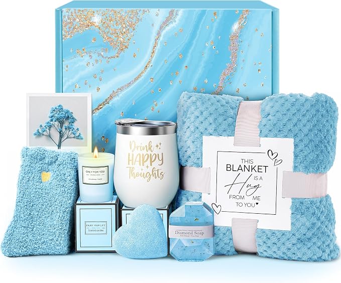 Self Care Get Well Soon Gifts for Women, Luxury Ocean Spa Gift Basket by LECADEAU