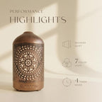 Earnest Living Essential Oil Diffuser Metal Diffuser 100 ml Timers Night Lights - Image 3