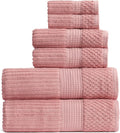 Springtree Home 100% Cotton Bath Towel Set | 6 Piece Set | Absorbent & by SpringtreeHome