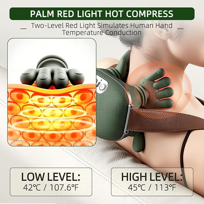 Neck Massager with Heat, Bionic Portable Shiatsu Neck and Back Massager - Image 6