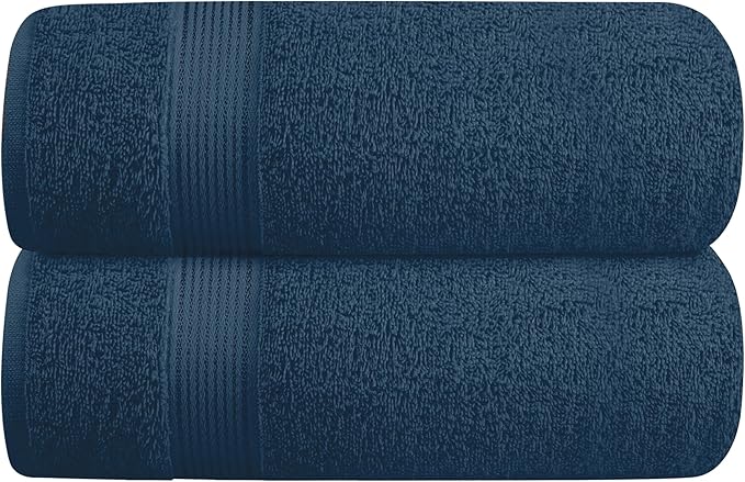 Belizzi Home Cotton 2 Pack Oversized Bath Towel Set 28x55 inches, Large Bath by Unknown