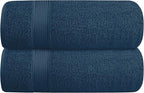 Belizzi Home Cotton 2 Pack Oversized Bath Towel Set 28x55 inches, Large Bath by Unknown