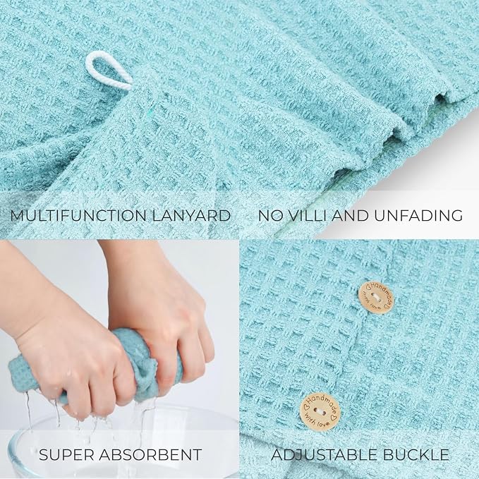 MaopaoBeauty Microfiber Hair Towel 2 Packs Hair Towel Wrap - Image 3