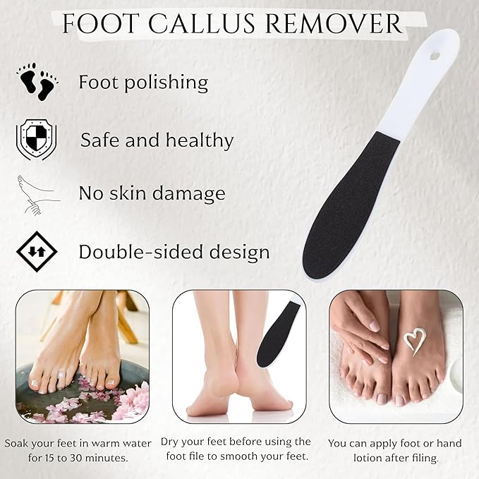 10 Pack Foot File, Professional Foot Callus Remover Sandpaper Pedicure Tools - Image 5