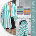 8 Piece Bathroom Towel Set |2 Oversized Bath Towels, 2 Hand Towels, 4 - Image 3