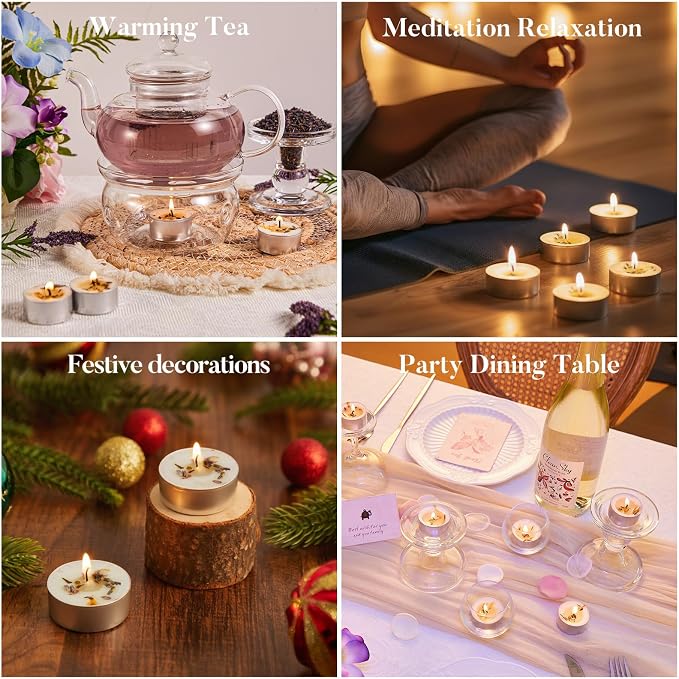 16 Pack Laven​der Tealight Candles - Image 8