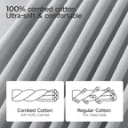 ecolook Bath Towels Set of 4, 100% Cotton, 27 x 55 Inches, Quick-Drying & - Image 7