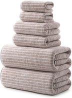 REDKISS Ultra Soft Bath Towels Set of 6 Large 35"x70" | 100% Microfiber by REDKISSOnline
